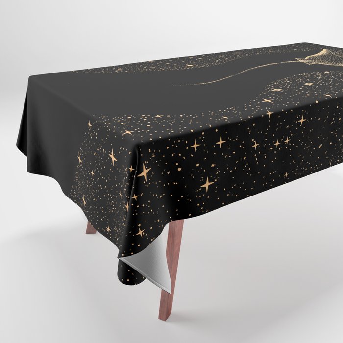 Star Collector Dark GOLD Version Tablecloth Gallery Image 1