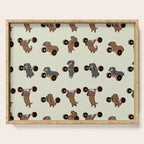 Olympic Lifting Dachshund Serving Tray Gallery Image 1