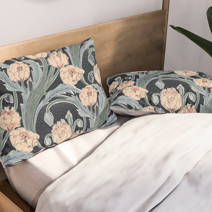 Victorian cottage nighty garden Pillow Sham Gallery Image 2