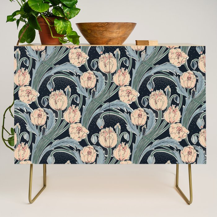 Victorian cottage nighty garden Credenza Gallery Image 1