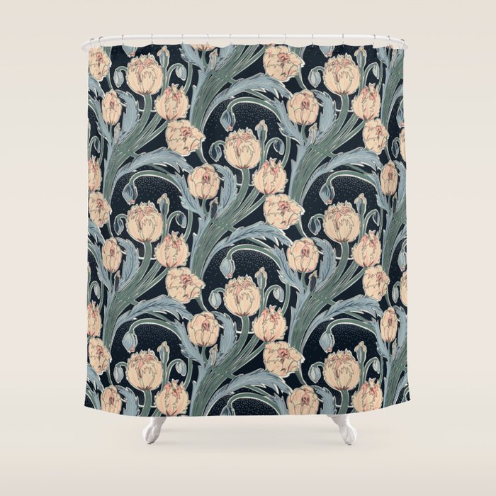 Victorian cottage nighty garden Shower Curtain Gallery Image 1