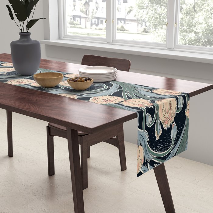 Victorian cottage nighty garden Table Runner Gallery Image 2