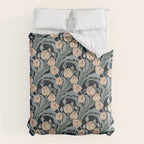 Victorian cottage nighty garden Duvet Cover Gallery Image 6