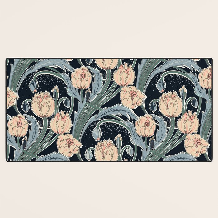 Victorian cottage nighty garden Desk Mat Gallery Image 3