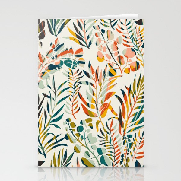 colorful leaves pattern Stationery Card Gallery Image 2