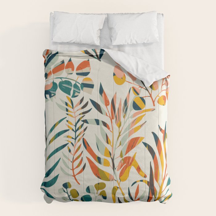 colorful leaves pattern Comforter Gallery Image 6