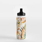 colorful leaves pattern Water Bottle Gallery Image 2