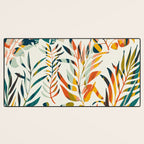 colorful leaves pattern Desk Mat Gallery Image 3