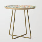colorful leaves pattern Side Table Gallery Image 1