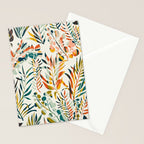 colorful leaves pattern Stationery Card Gallery Image 2