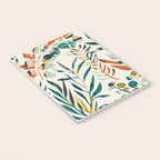 colorful leaves pattern Notebook Gallery Image 3