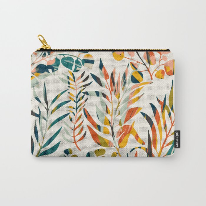 colorful leaves pattern Carry All Pouch Gallery Image 1