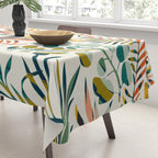 colorful leaves pattern Tablecloth Gallery Image 3