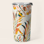 colorful leaves pattern Travel Mug Gallery Image 2
