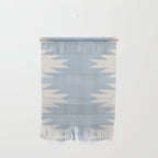 Geometric Southwestern Minimalism - Soft Sky Blue Wall Hanging Gallery Image 1
