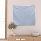 linen textured stripes - coastal blue Wall Tapestry Gallery Image 2