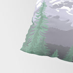 Mount Rainier National Park, Vintage Style Pillow Sham Gallery Image 4