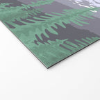 Mount Rainier National Park, Vintage Style Welcome Mat Gallery Image 2
