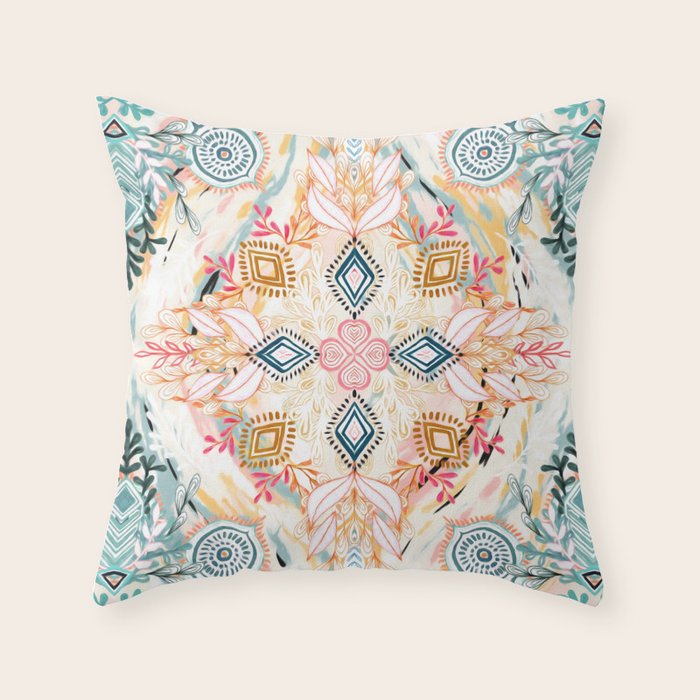 Wonderland in Spring Throw Pillow Gallery Image 1
