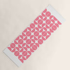 Mid Century Modern Geometric 04 Pink Yoga Mat Gallery Image 1