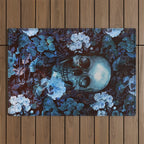 Skull and Flowers Outdoor Rug Gallery Image 1