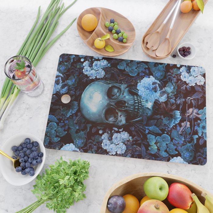 Skull and Flowers Cutting Board Gallery Image 2