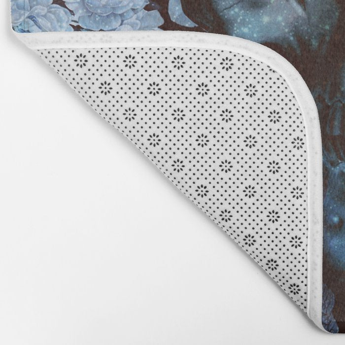 Skull and Flowers Bath Mat Gallery Image 2