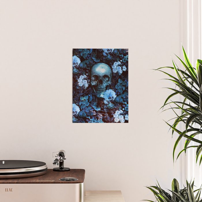 Skull and Flowers Poster Gallery Image 2