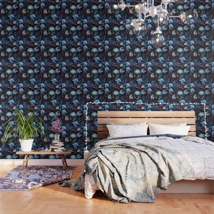 Skull and Flowers Wallpaper Gallery Image 3