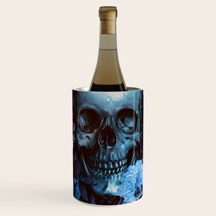 Skull and Flowers Wine Chiller Gallery Image 1