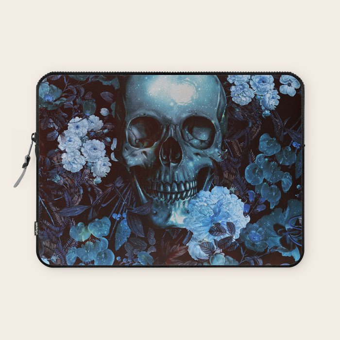Skull and Flowers Laptop Sleeve Gallery Image 1