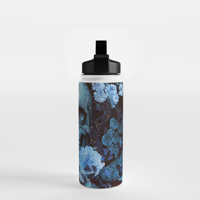 Skull and Flowers Water Bottle Gallery Image 2