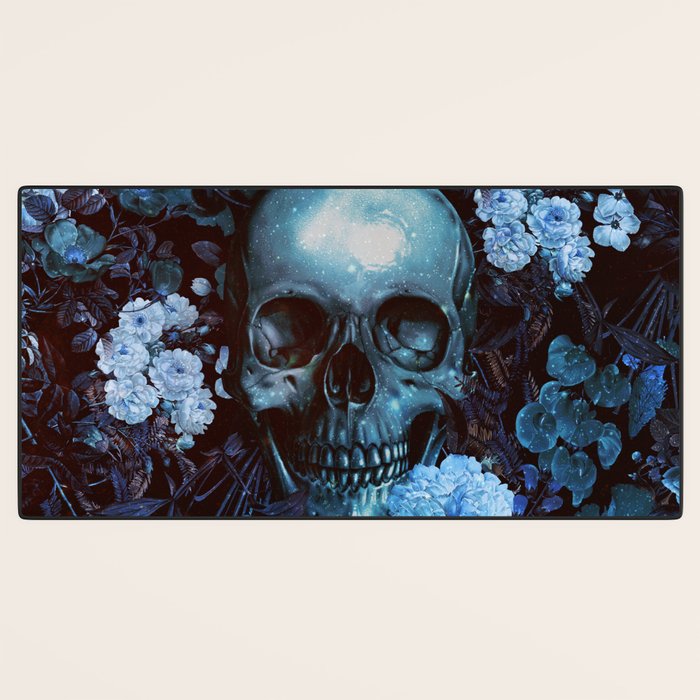 Skull and Flowers Desk Mat Gallery Image 3