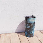 Skull and Flowers Travel Mug Gallery Image 4
