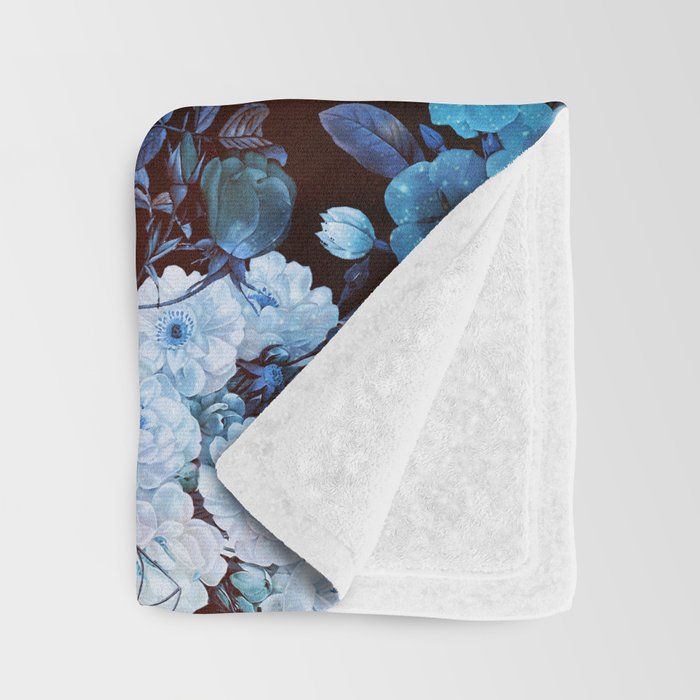 Skull and Flowers Throw Blanket Gallery Image 3