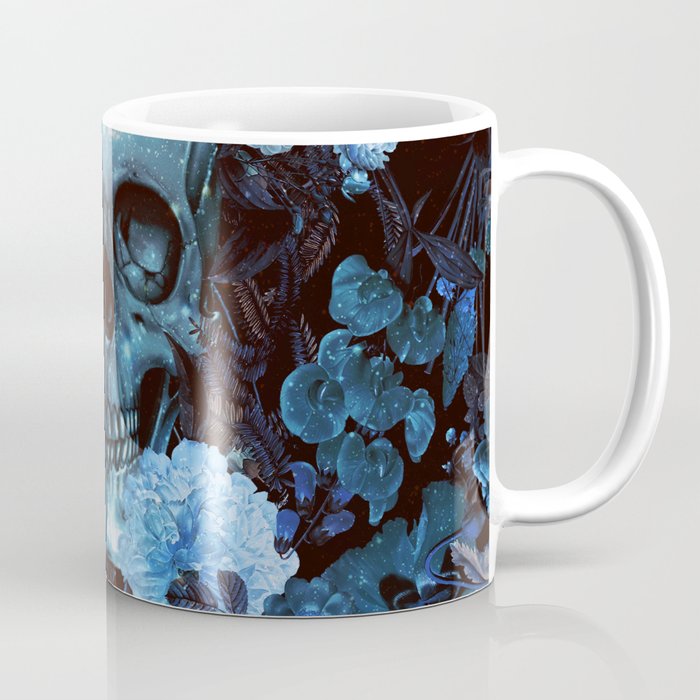 Skull and Flowers Coffee Mug Gallery Image 1