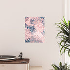 Festive, Floral Prints, Pink and Navy Blue Poster Gallery Image 2