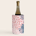 Festive, Floral Prints, Pink and Navy Blue Wine Chiller Gallery Image 3