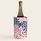Festive, Floral Prints, Pink and Navy Blue Wine Chiller Gallery Image 2