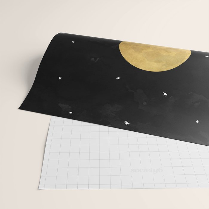 Moon and Stars Wrapping Paper Gallery Image 2