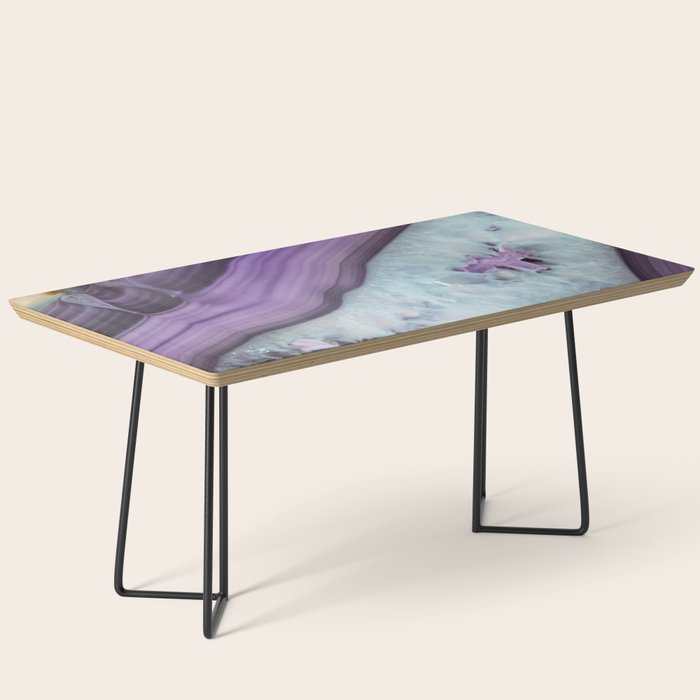 Purple Agate Slice Coffee Table Gallery Image 1