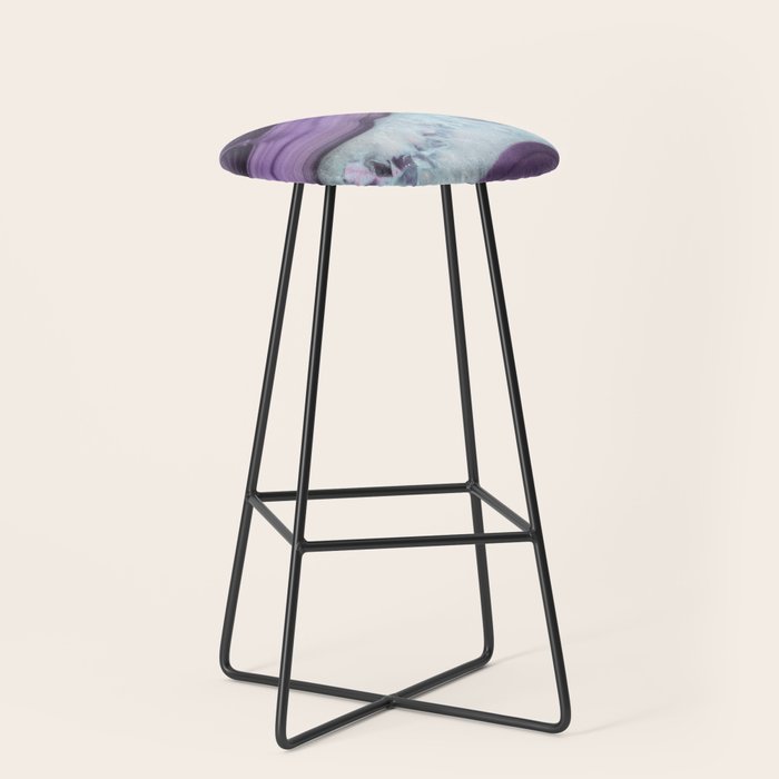 Purple Agate Slice Stool Gallery Image 1