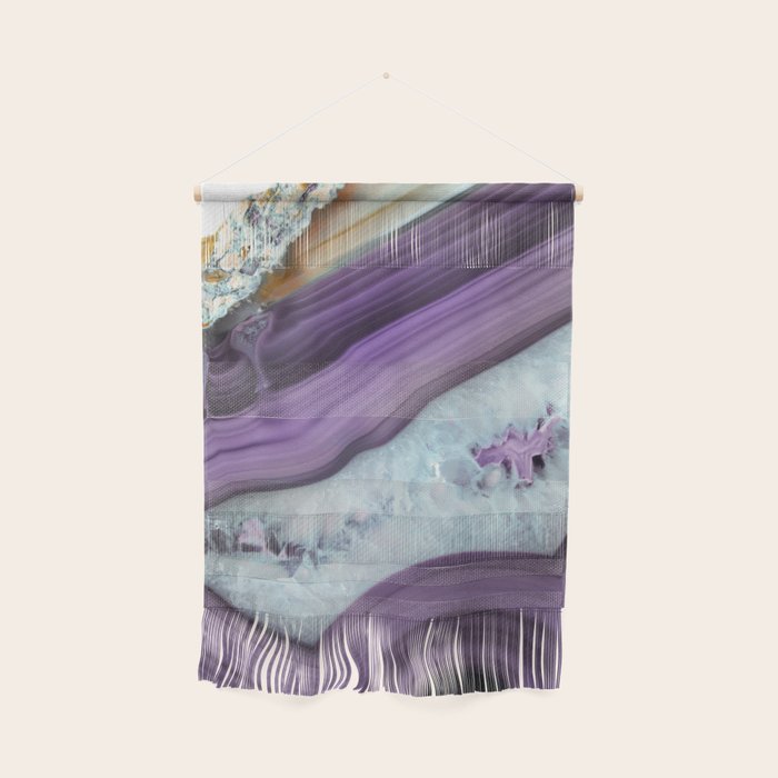 Purple Agate Slice Wall Hanging Gallery Image 1