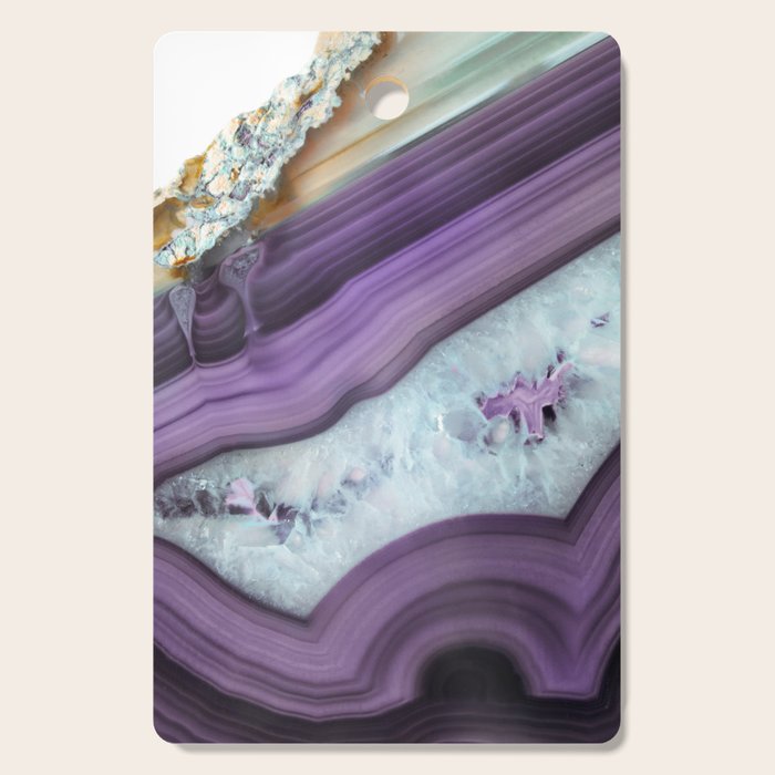 Purple Agate Slice Cutting Board Gallery Image 1