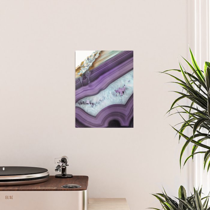 Purple Agate Slice Poster Gallery Image 2