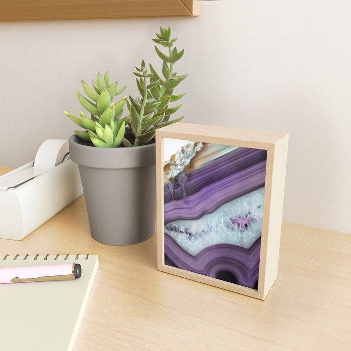 Purple Agate Slice Mini Art Print Gallery Image 2