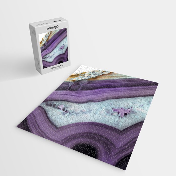 Purple Agate Slice Jigsaw Puzzle Gallery Image 2