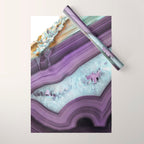 Purple Agate Slice Wrapping Paper Gallery Image 1