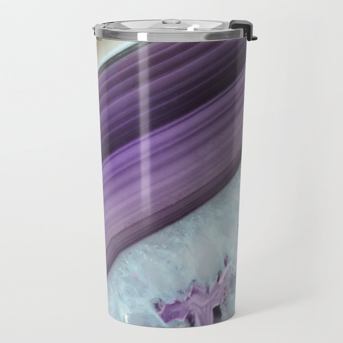 Purple Agate Slice Travel Mug Gallery Image 2