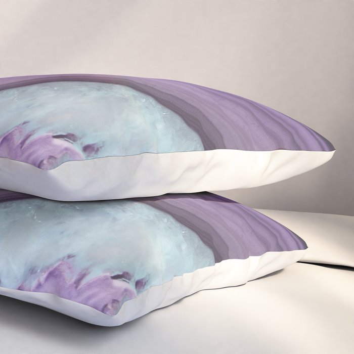 Purple Agate Slice Pillow Sham Gallery Image 3